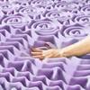 Photo 1 of 3 in. Twin 5-Zone Memory Foam Mattress Topper with Lavender Infusion
