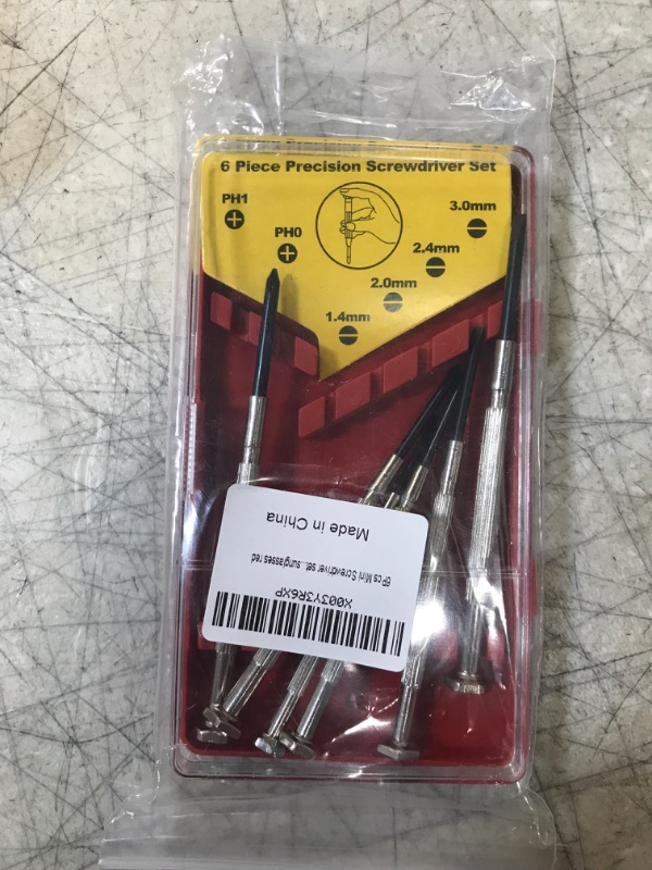 Photo 1 of 6PCS Mini Screwdriver Set, ROYALSAFE Glasses Screwdriver, Mini Eyeglass Screwdriver Repair Kit, S2 Steel Magnetic Tiny Precision Screwdriver Kit for Watch, Eyeglass, Sunglasses https://a.co/d/ilsPgrj