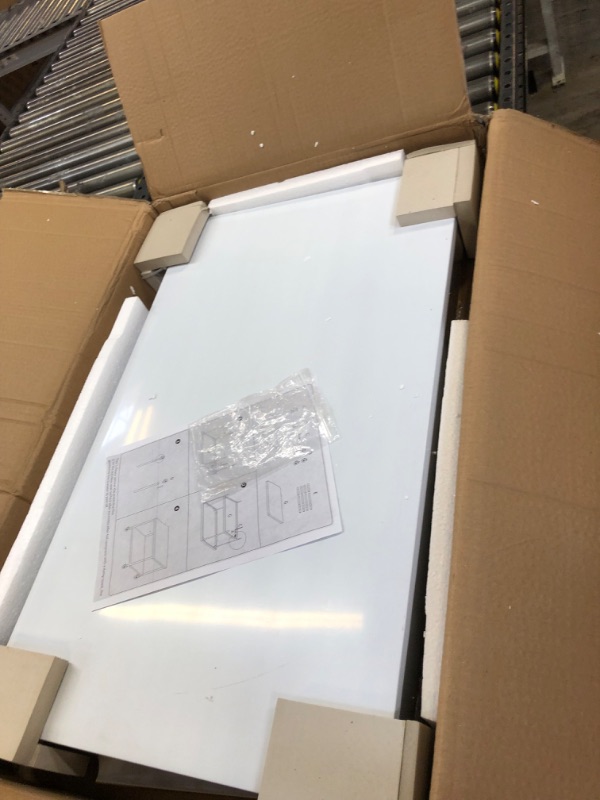Photo 1 of GENERIC WHITE TABLE WITH WHEELS