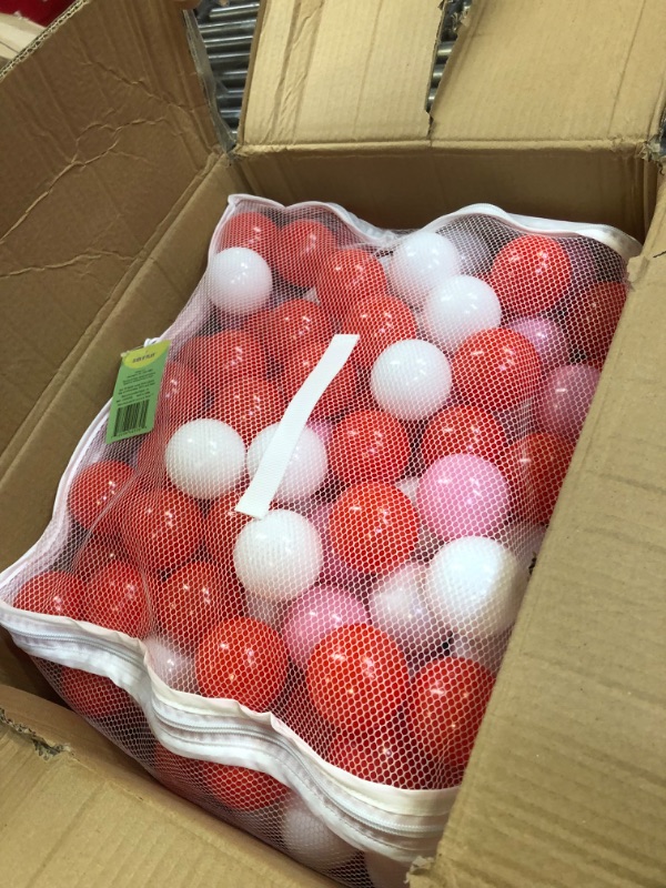 Photo 1 of Click N Play Ball Pit Balls for Kids, Plastic Refill 2.3 Inch Balls, 400 Pack, 5 Pastel Colors, Phthalate and BPA Free, Includes