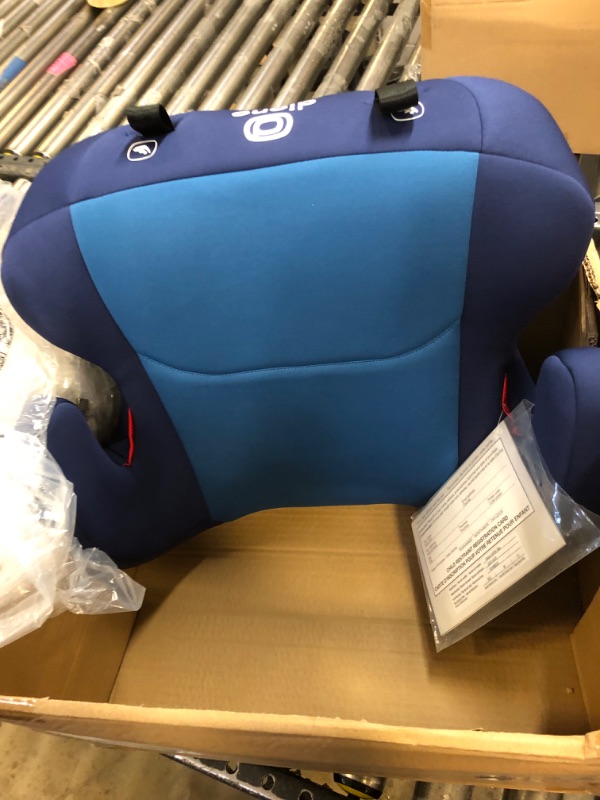 Photo 2 of Diono Solana 2 XL, Dual Latch Connectors, Lightweight Backless Belt-Positioning Booster Car Seat, 8 Years 1 Booster Seat, Blue 2019 LATCH Connect Single Blue
