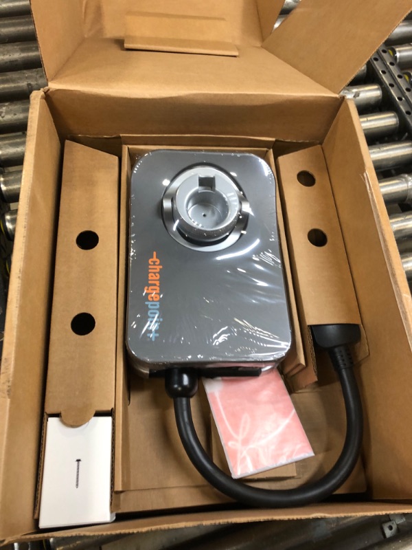Photo 1 of ChargePoint Home Flex Electric Vehicle (EV) Charger, 16 to 50 Amp, 240V, Level 2 WiFi Enabled EVSE, UL Listed, ENERGY STAR, NEMA 14-50 Plug or Hardwired, Indoor / Outdoor, 23-foot cable , Black
