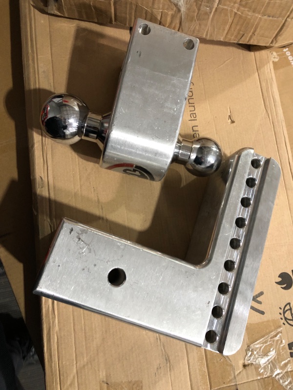 Photo 3 of ***Parts Only***Weigh-Safe Weigh Safe 180 HITCH 6 Drop Hitch, 6 Receiver 12,500 LBS GTW - Adjustable Aluminum Hitch Ball Mount Stainless S