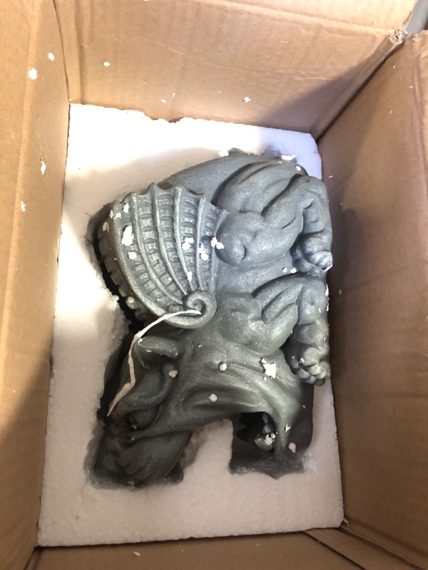 Photo 1 of Design Toscano QM7512079 Roland the Gargoyle Gutter Guardian Rain Downspout Extension Statue, 10 Inch, Polyresin, Full Color,Dimensions: 10"Wx5.5"Dx5.5"H 3 lbs. Full Color Dimensions: 10"Wx5.5"Dx5.5"H 3 lbs.