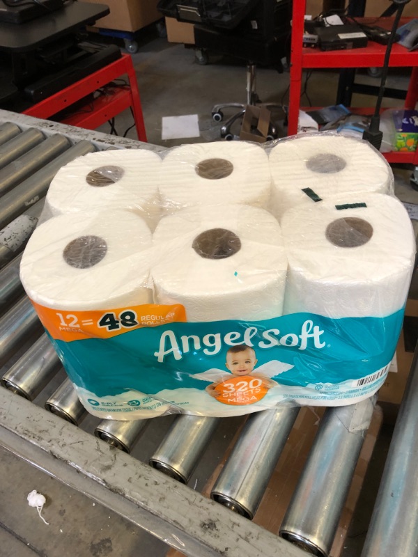 Photo 1 of Angel Soft, Toilet Paper, 12 Mega Rolls, 12 Rolls
