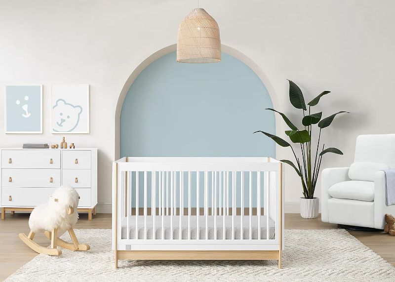 Photo 1 of Delta Children babyGap Tate 4-in-1 Convertible Crib TrueSleep Crib , Bianca White/Natural
