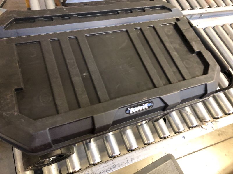 Photo 3 of 24 in. Black Plastic Rolling Tool Box
