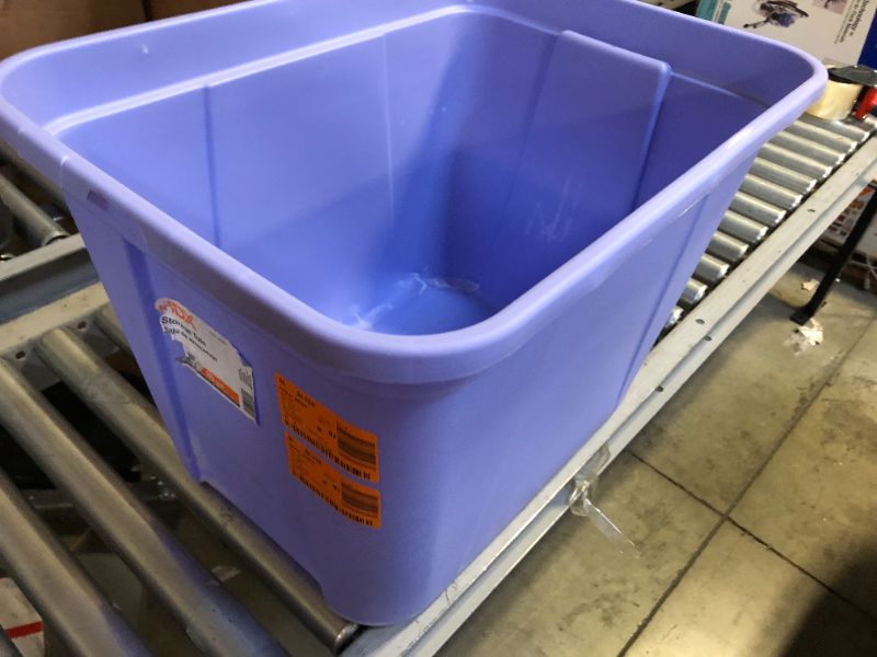 Photo 1 of 20 Gal. Storage Tote in Bluebell
