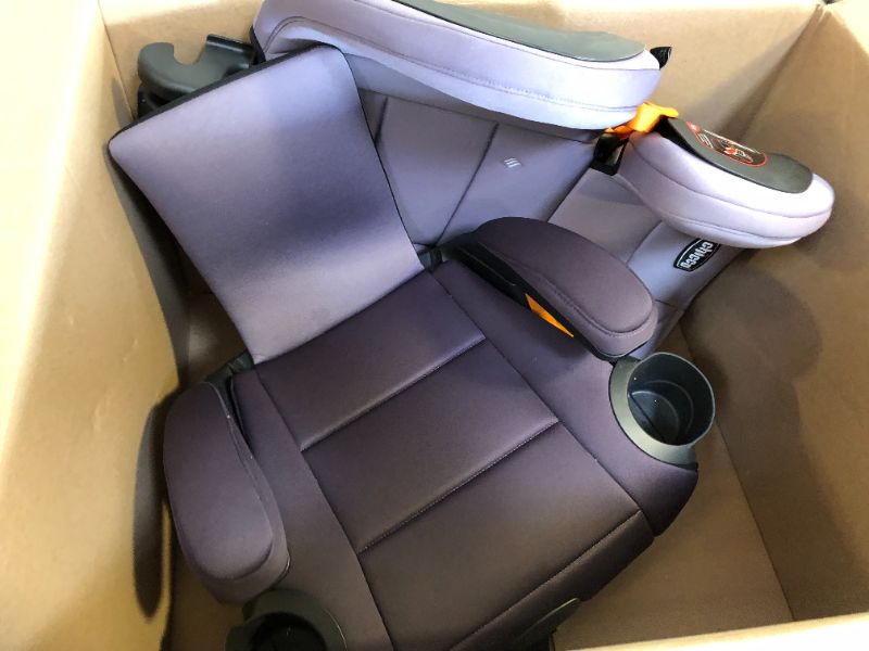 Photo 2 of Chicco KidFit ClearTex Plus 2-in-1 Belt-Positioning Booster Car Seat, Backless and High Back Booster Seat, for Children Aged 4 Years and up and 40-100 lbs. | Lilac/Purple KidFit Plus with ClearTex® No Chemicals Lilac/Purple