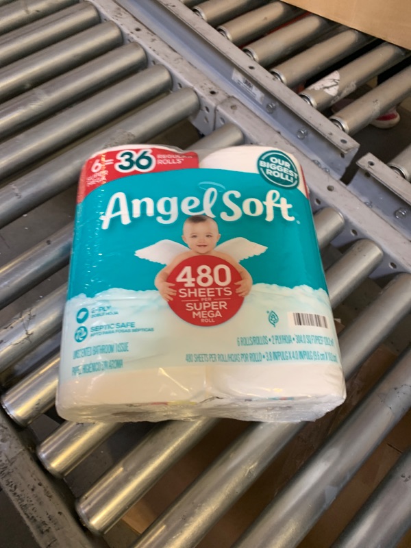 Photo 2 of Angel Soft Super Mega Toilet Paper, 6 Super Mega Rolls