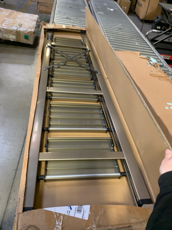 Photo 1 of SOLADDER 6 Step Ladder, Folding Step Stool with Handgrip and Anti-Slip Wide Pedal, Portable Lightweight Aluminum Stepladder for Kitchen, Home, Library, Office (330 lbs Capacity) - Gold