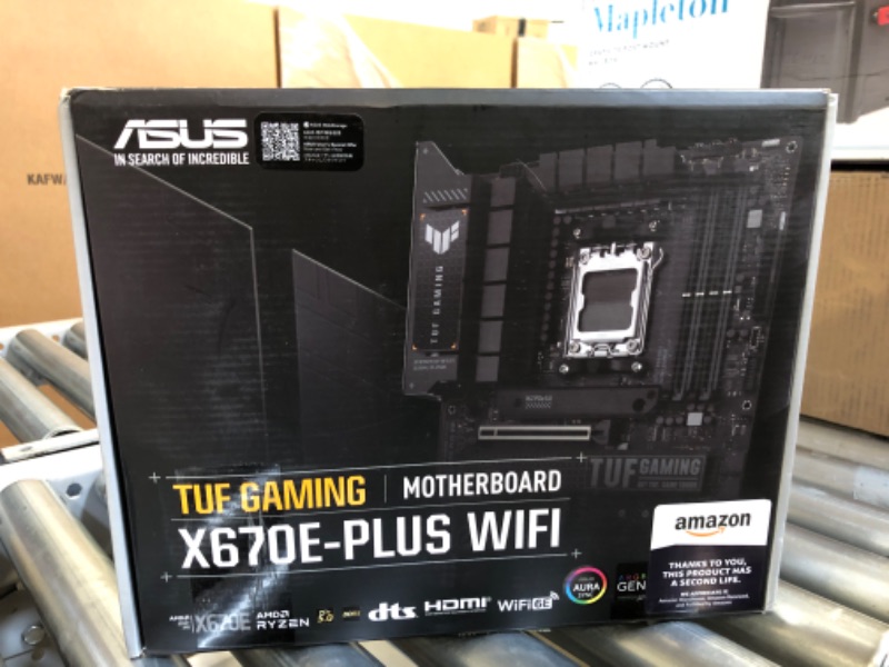 Photo 4 of ASUS TUF Gaming X670E-PLUS WiFi 6E Socket AM5 (LGA 1718) Ryzen 7000 ATX Gaming Motherboard(16 Power Stages, PCIe® 5.0, DDR5 Memory, Four M.2 Slots,2.5 Gb LAN,USB 4, Aura RGB Lighting)