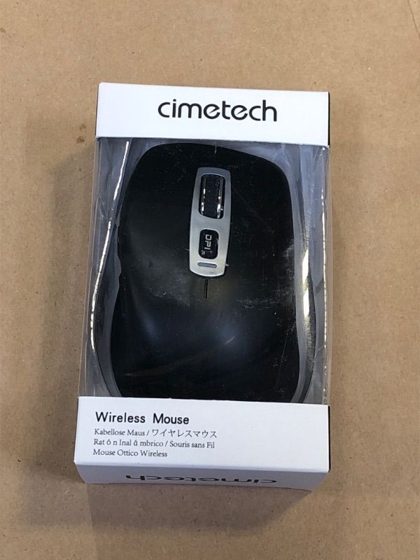 Photo 2 of cimetech Wireless Bluetooth Mouse, Computer Mouse, Slim Noiseless Optical Wireless Mice with 2400 DPI Compatible for Laptop, ipad, Mac (BT4.0+2.4G Dual Mode - Black)
