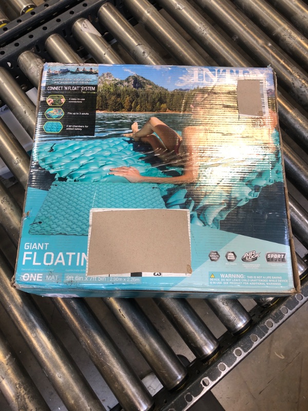 Photo 2 of Intex Giant Inflatable Floating Mat, 114" X 84", Blue 114 X 84"
++UNABLE TO TEST++