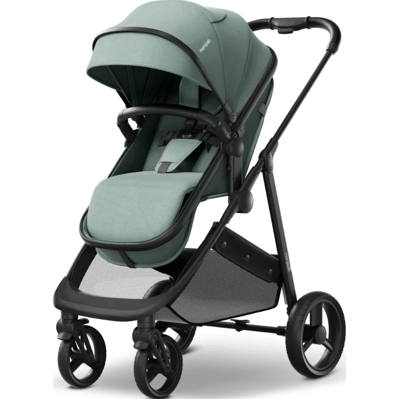Photo 1 of Mompush Wiz 2-in-1 Baby Stroller with Bassinet Mode, Reversible Seat and Large Canopy, Sage, 22.3LB, Unisex
