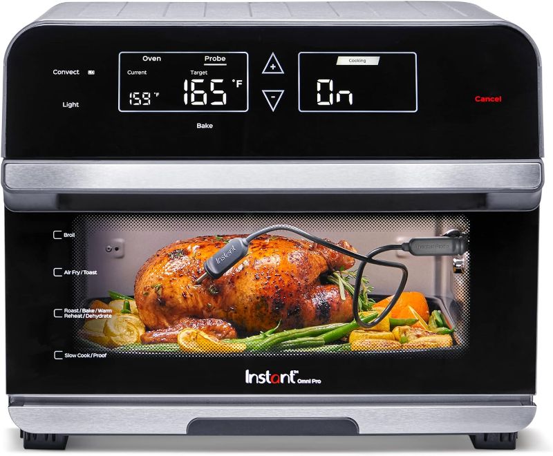 Photo 1 of Instant Pot Omni Pro 19 QT/18L Air Fryer Toaster Oven Combo, From the Makers of Instant Pot, 14-in-1 Functions, Fits a 12" Pizza, 6 Slices of Bread, App with Over 100 Recipes
