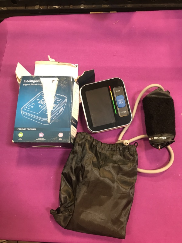 Photo 2 of Blood Pressure Monitors for Home Use Upper Arm, Accurate Cuff 8.7”-15.7” Monitor with Large Backlight Display 2 Users 240 Sets Memory & HR Detection, Digital BP Machine with Carrying Case for Adult