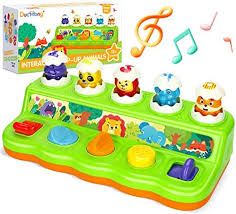 Photo 1 of Duchong Interactive Pop Up Animals Eggs Toy with Music & Sound, Early Developmental Learning Sensory Toy for 1Year Old & 9-12-18 Months Baby, Girls & Boys
