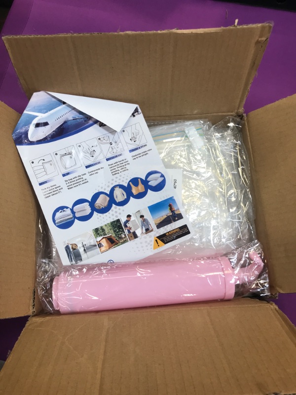 Photo 1 of 12P Vacuum Bags For Travel, Compression Bags For Travel Organizer, Space Saver Vacuum Storage Bags For Clothing, Packing Bags For Carry On Suitcases, travel essentials (3Large*3Medium*3Small*3XSmall) clear-12