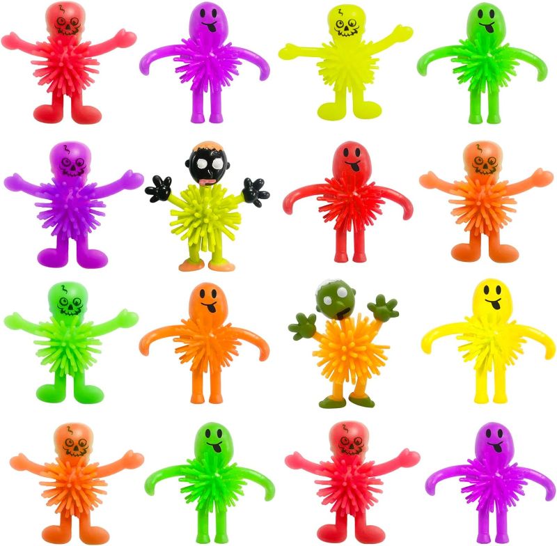 Photo 1 of 16Pcs Halloween Porcupine Toys,Squeeze Miniatures Toys Stress Relief Boys Balls Fidget Toy for Kids Party Favor