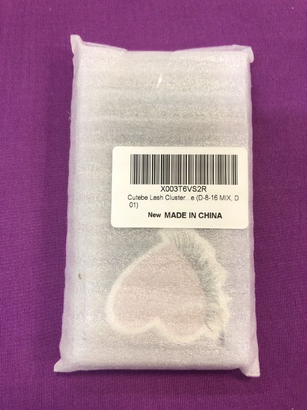 Photo 1 of Cutebe Lash Clusters 72 Pcs Individual Lashes D Curl Mix 8-16mm Cluster Lashes Natural Look False Eyelashes Super Thin Band Reusable Soft DIY Lash Extension at Home 
