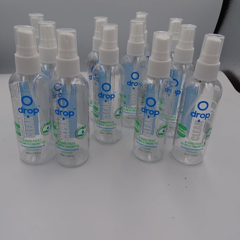 Photo 1 of 12x Spray Bottles, 3.38oz/100ml Clear Empty Fine Mist Plastic Mini Travel Bottle Set, Small Refillable Liquid Containers