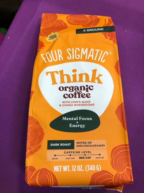 Photo 1 of Four Sigmatic Lions Mane Chaga Mushroom Dark Roast Ground Coffee - 12oz PACKAGING MAY VARY