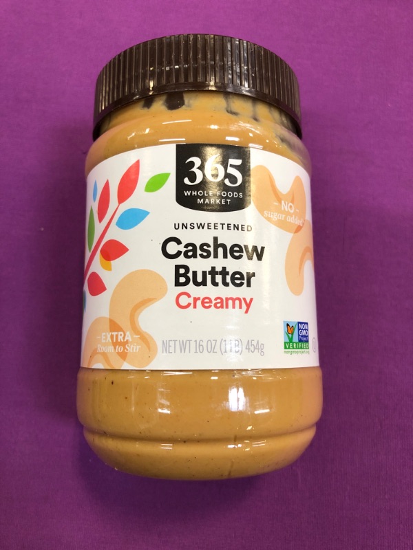 Photo 2 of 365 by Whole Foods Market, Creamy Cashew Butter, 16 Ounce  BB 12/2023