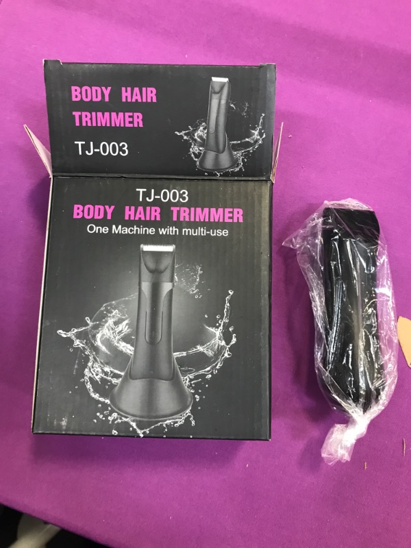 Photo 2 of BESTBOMG Groin Hair Trimmer for Men, Ball Shaver, Electric Body Trimmer, Waterproof Wet/Dry Groomer, 90 Minutes Shaving After Fully Charged, Replaceable Ceramic Blade Heads Max Black