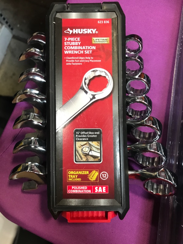 Photo 2 of Stubby SAE Combination Wrench Set (7-Piece)