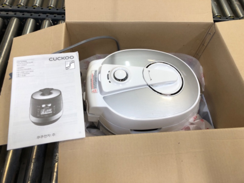 Photo 1 of CUCKOO CRP-HS0657FW | 6-Cup (Uncooked) Induction Heating Pressure Rice Cooker | 11 Menu Options, Stainless Steel Inner Pot, Made in Korea | White White/Silver