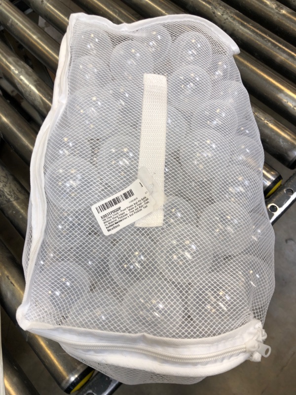 Photo 1 of 100 Clear Crush Proof Plastic Ball Pit Balls Without Sharp Edges Made of Food Grade Pe Material 