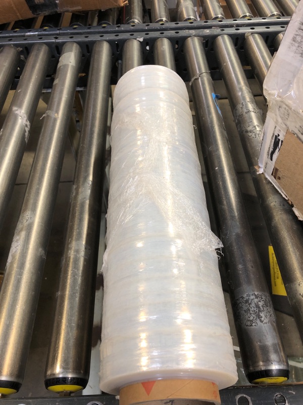 Photo 2 of PackageZoom 18" x 1500 Ft Stretch Wrap Heavy Duty, Industrial Strength Shrink Wrap, 55 Gauge High Performance Stretch Film Replaces 80 Gauge Low Films, Clear Hand Stretch Wrap 18" wide x 1500 ft 