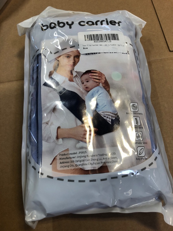Photo 2 of Baby Sling Carrier, Adjustable One Shoulder Labor-Saving Baby Holder Carrier, Baby Mesh Half Wrapped Sling Hip Carrier for Newborn to Toddler?Sky Blue)