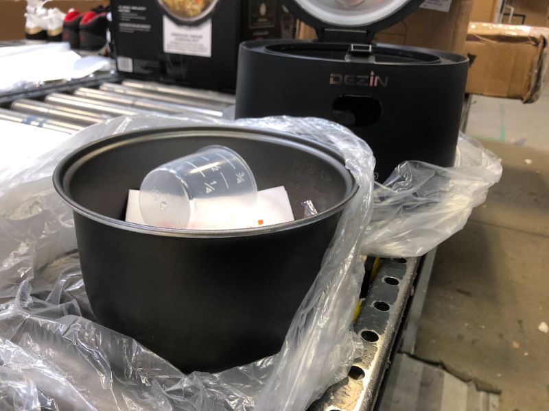 Photo 1 of Dezin Rice Cooker 4 Cups Uncooked, Small Rice Cooker Steamer with Removable Nonstick Pot, BPA Free, Keep Warm & 24 Hours Time Delay Function, Mini Rice Cooker for Rice, Simmering Grain, Oatmeal, Quinoa