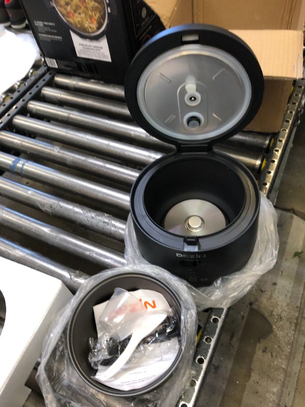 Photo 1 of Dezin Rice Cooker 4 Cups Uncooked, Small Rice Cooker Steamer with Removable Nonstick Pot, BPA Free, Keep Warm & 24 Hours Time Delay Function, Mini Rice Cooker for Rice, Simmering Grain, Oatmeal, Quinoa