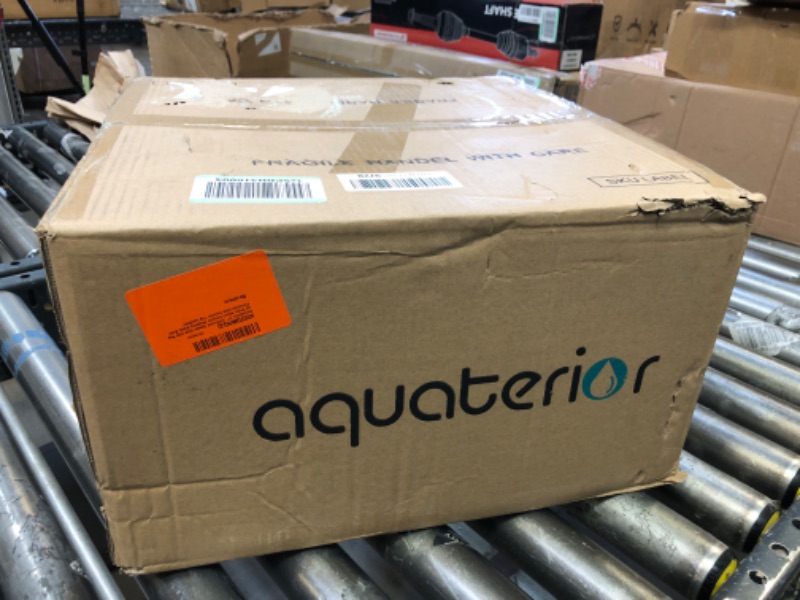 Photo 1 of Aquaterior 12" Vessel Sink Above Counter Washing Basin Bowl Bathroom Porcelain Sink with Drain Counter Top Lavatory