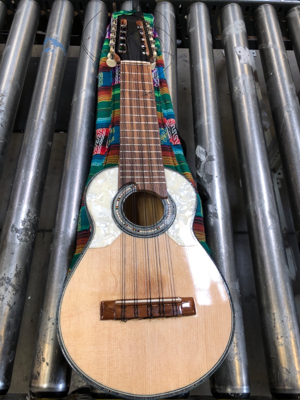 Photo 2 of Ukulele, Charango 10 Strings Guitar, Hand Rubbed Finish Carved for Professional Beginners Adults Kid Students 27 inch