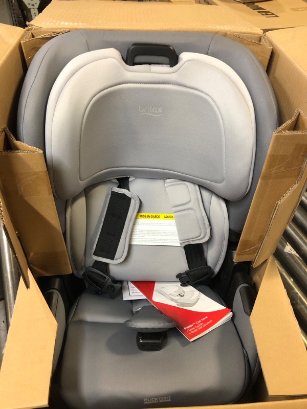 Photo 2 of Britax Poplar Convertible Car Seat, 2-in-1 Car Seat with Slim 17-Inch Design, ClickTight Technology, Glacier Graphite Graphite Stone