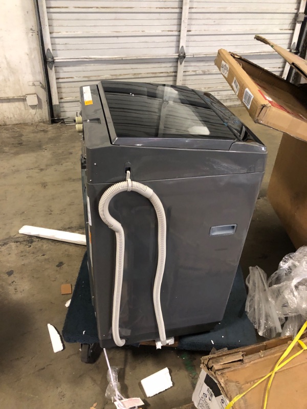 Photo 1 of COMFEE’ 1.6 Cu.ft Portable Washing Machine, 11lbs Capacity Fully Automatic Compact Washer with Wheels, 6 Wash Programs Laundry Washer with Drain Pump, Ideal for Apartments, RV, Camping, Magnetic Gray Gray 1.6 Cu.ft