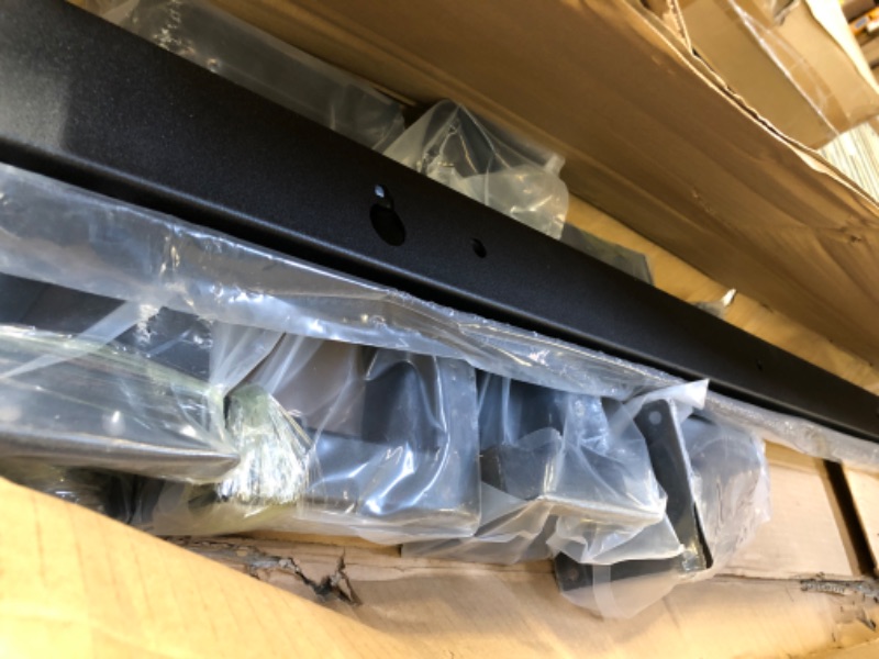 Photo 1 of Adjustable Steel Trailer Ladder Rack, Fit for Enclosed Trailer Exterior Side Wall & Universal Trailer Side Mount & Wall Side Mount of Tool Room with 661 LBS Capacity, Carry 1 or 2 Ladders Black-Style-1