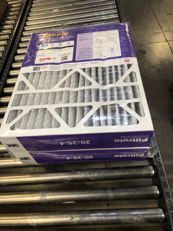 Photo 2 of Filtrete 20x25x4, AC Furnace Air Filter, MPR 1550 DP, Healthy Living Ultra Allergen Deep Pleat, 2-Pack (Actual 19.88 x 24.63 x 4.31) 2 Count (Pack of 1) 20x25x4 2-Pack