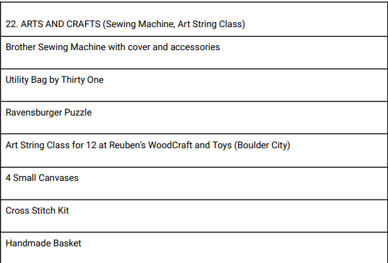 Photo 2 of ARTS AND CRAFTS (Sewing Machine, Art String Class)