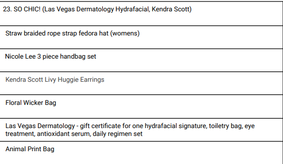 Photo 2 of SO CHIC! (Las Vegas Dermatology Hydrafacial, Kendra Scott)