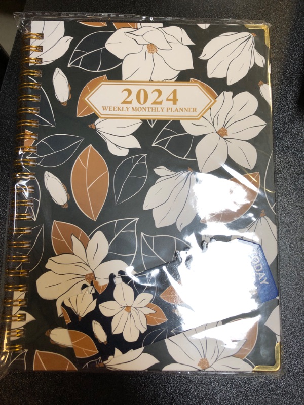 Photo 2 of 2024 Planner - AgePlace Daily & Academic Spiral Notebook (6.69" x 8.66") with Stickers, Weekly and Monthly Pages for Time Management, Ideal for Students, Teacher(Simple Style)