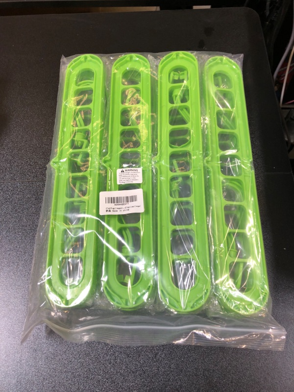 Photo 2 of 4 Pack Magic Hangers Space Saving Clothes Hangers Organizer (8 Pack Green Hanger)
