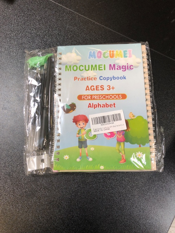 Photo 2 of MOCUMEI Magic Reusable Copybook for Kids-Practice Copybook for Age 3-5 Calligraphy Simple Hand Lettering-Reusable Writing Practice Book Style 2