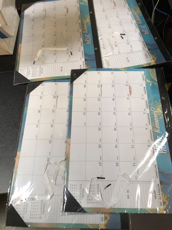 Photo 2 of Desk Calendar 2024, Ageplace Wall Calendar Jan. 2024 - Jun. 2025 Large Planning Calendars 17" X 12 "Six Elements Blotter Paper With Holidays and Vacation Reminders, Good for Keeping Important Dates And Plans, Suitable for Home School Classroom Office 4 PA