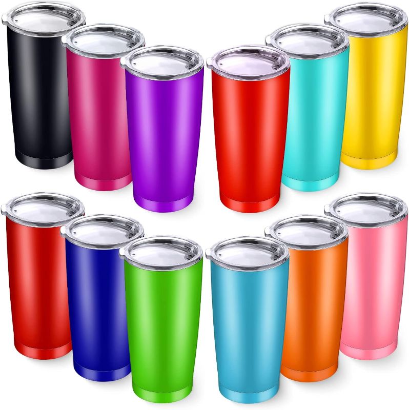 Photo 1 of  Stainless Steel Tumbler Bulk with Lids,