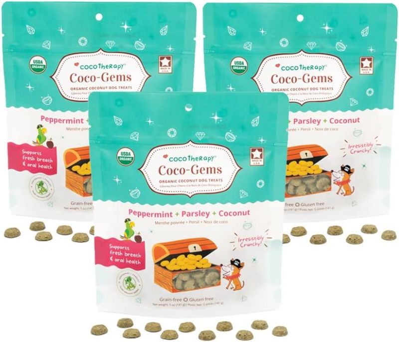 Photo 1 of CocoTherapy Peppermint + Parsley Coco-Gems, 3 Pack, 5 Ounces Each
